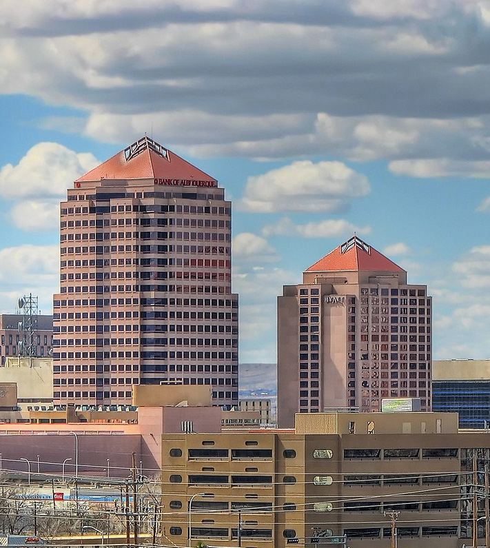 An image of the Albuquerque skyline